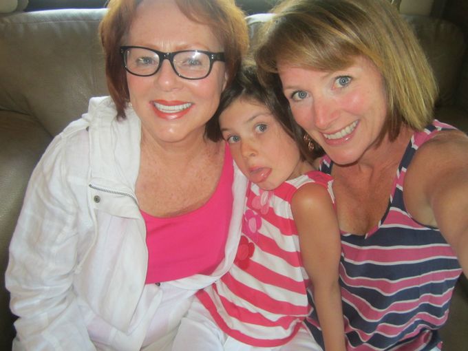 The girls - how beautiful is my mom?? :)