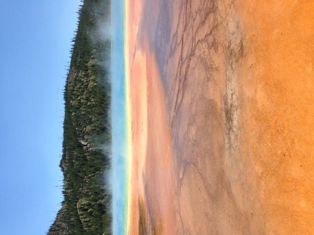 Midway Geyser. (Sorry all the pics are sideways. Having to add them from my phone bc I found a place with reception!!)