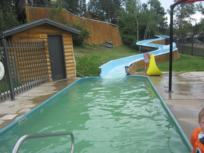 The slide. How disgusting is that water.